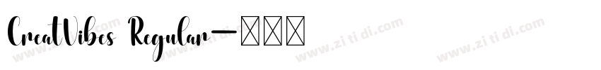 CreatVibes Regular字体转换